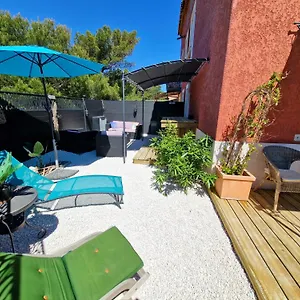 L'instant - Bord De - Avec Grand Jardin A La Capte Appartement Hyères